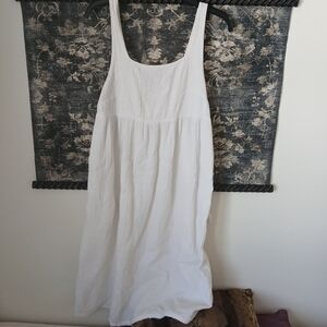 White Cotton Sleep Dress